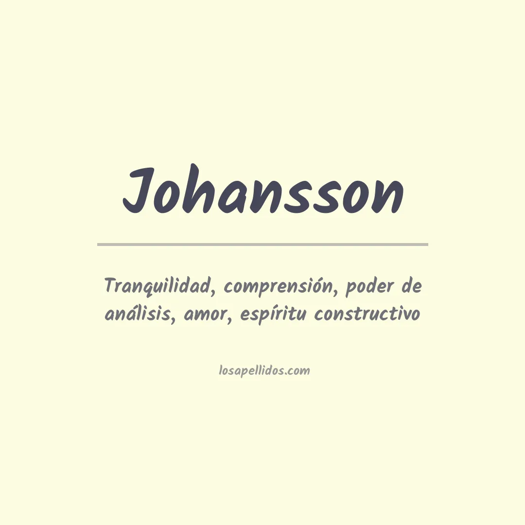 Apellido Johansson
