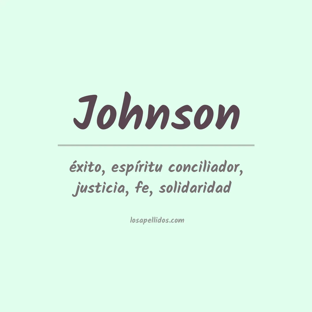 Apellido Johnson