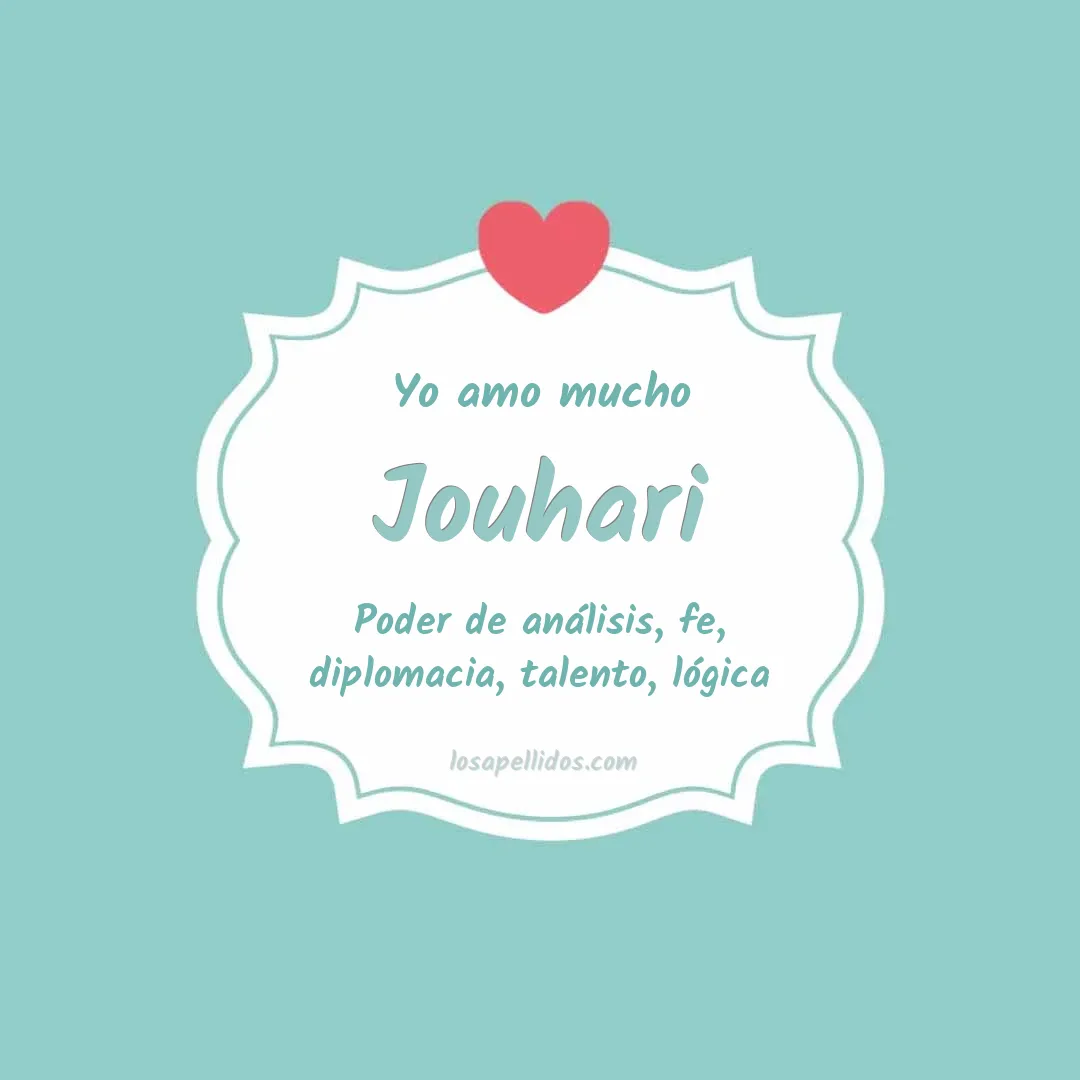 Yo amo mucho Jouhari