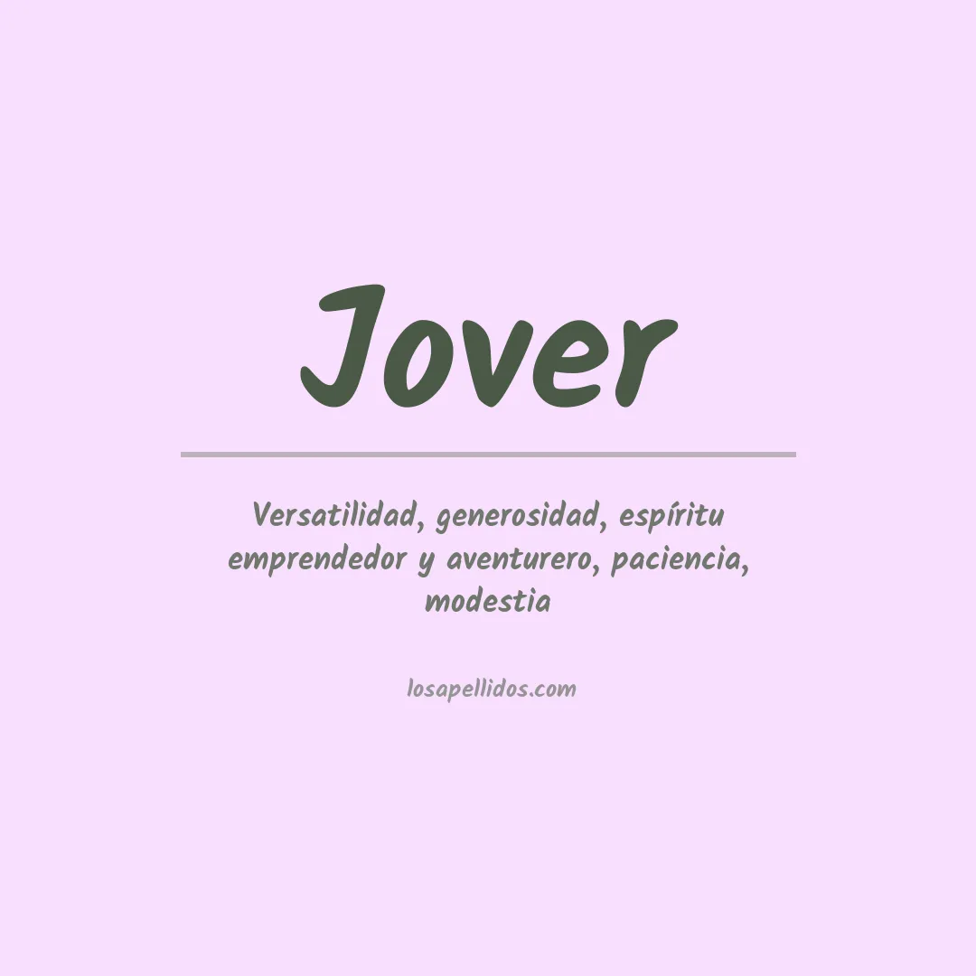 Significado del Apellido Jover