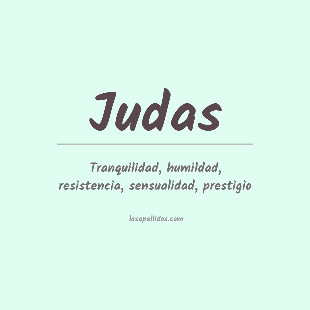Significado del Apellido Judas