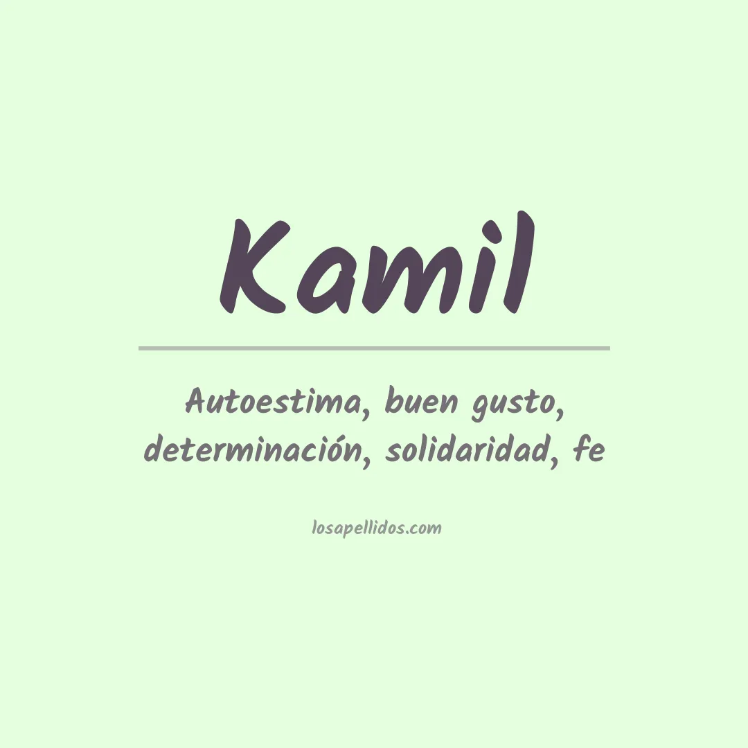 Significado del Apellido Kamil
