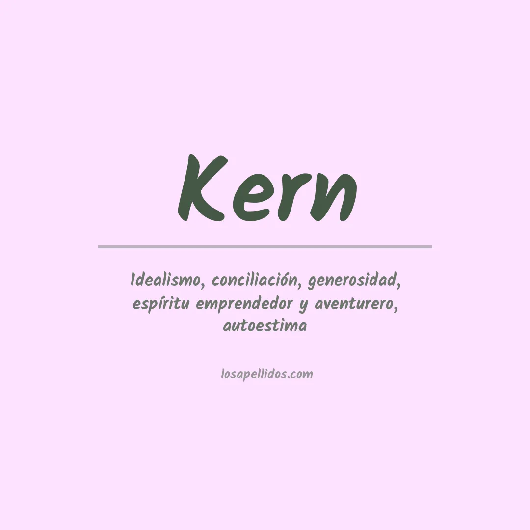 Significado del Apellido Kern
