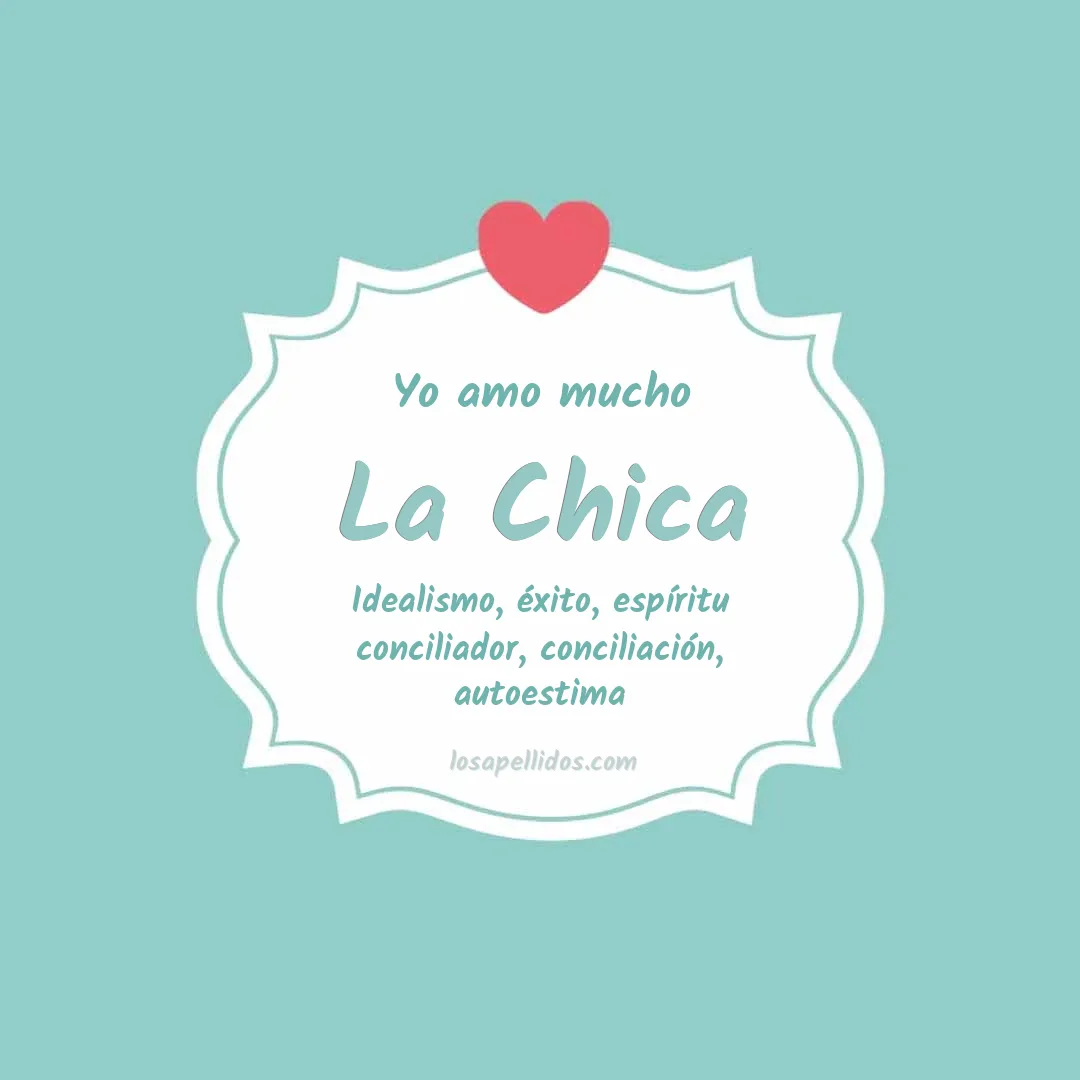 Yo amo mucho La chica