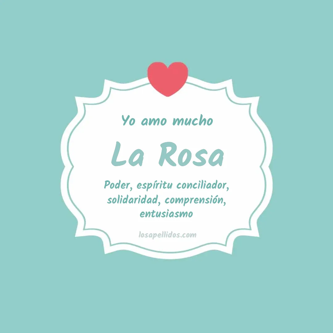 Yo amo mucho La rosa