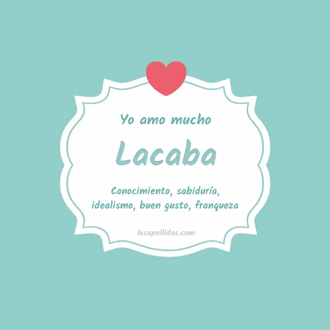 Yo amo mucho Lacaba