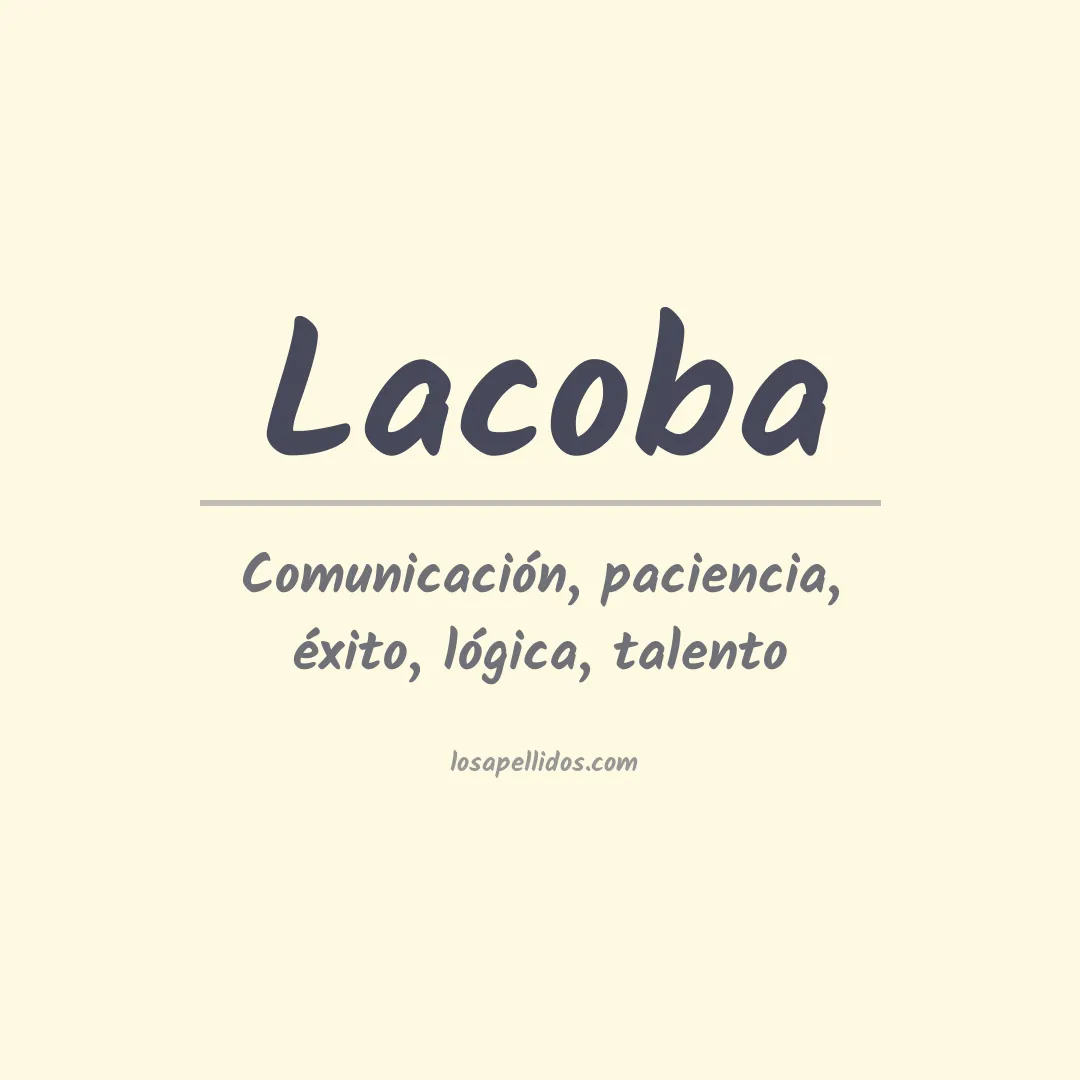 Significado del Apellido Lacoba