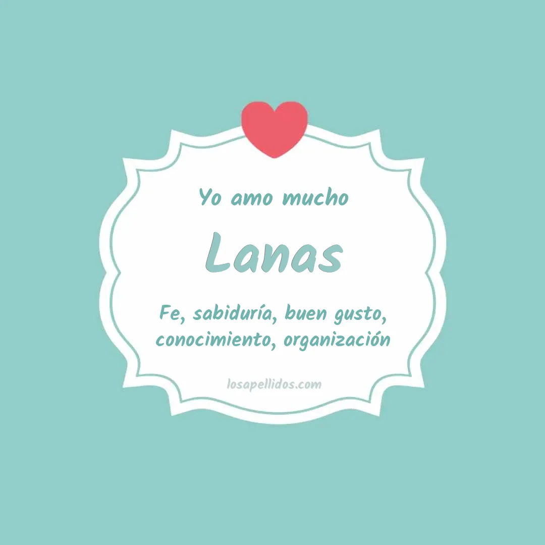 Yo amo mucho Lanas