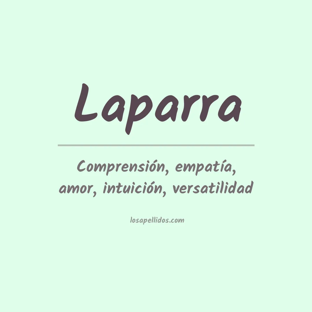 Significado del Apellido Laparra