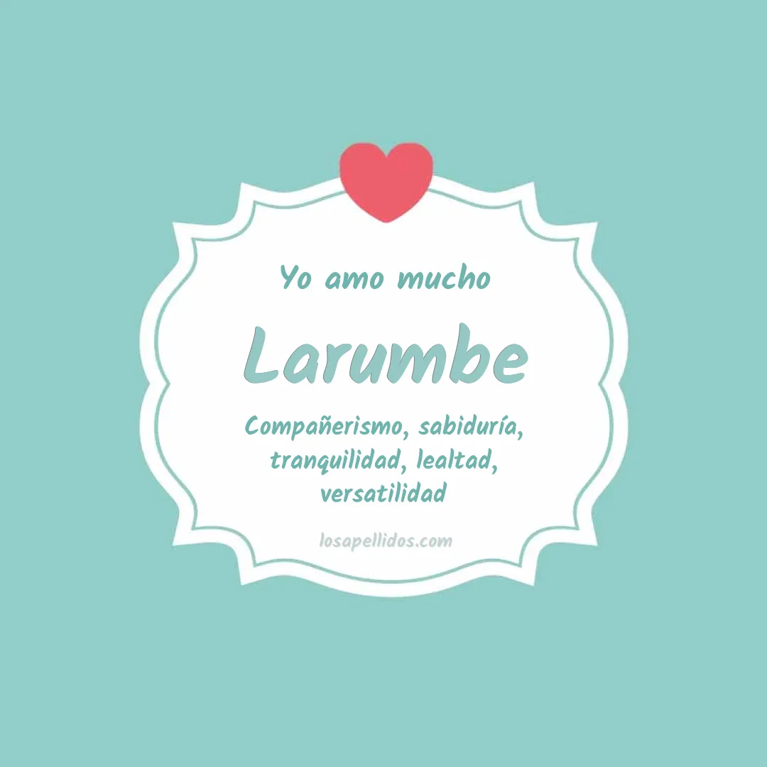 Yo amo mucho Larumbe
