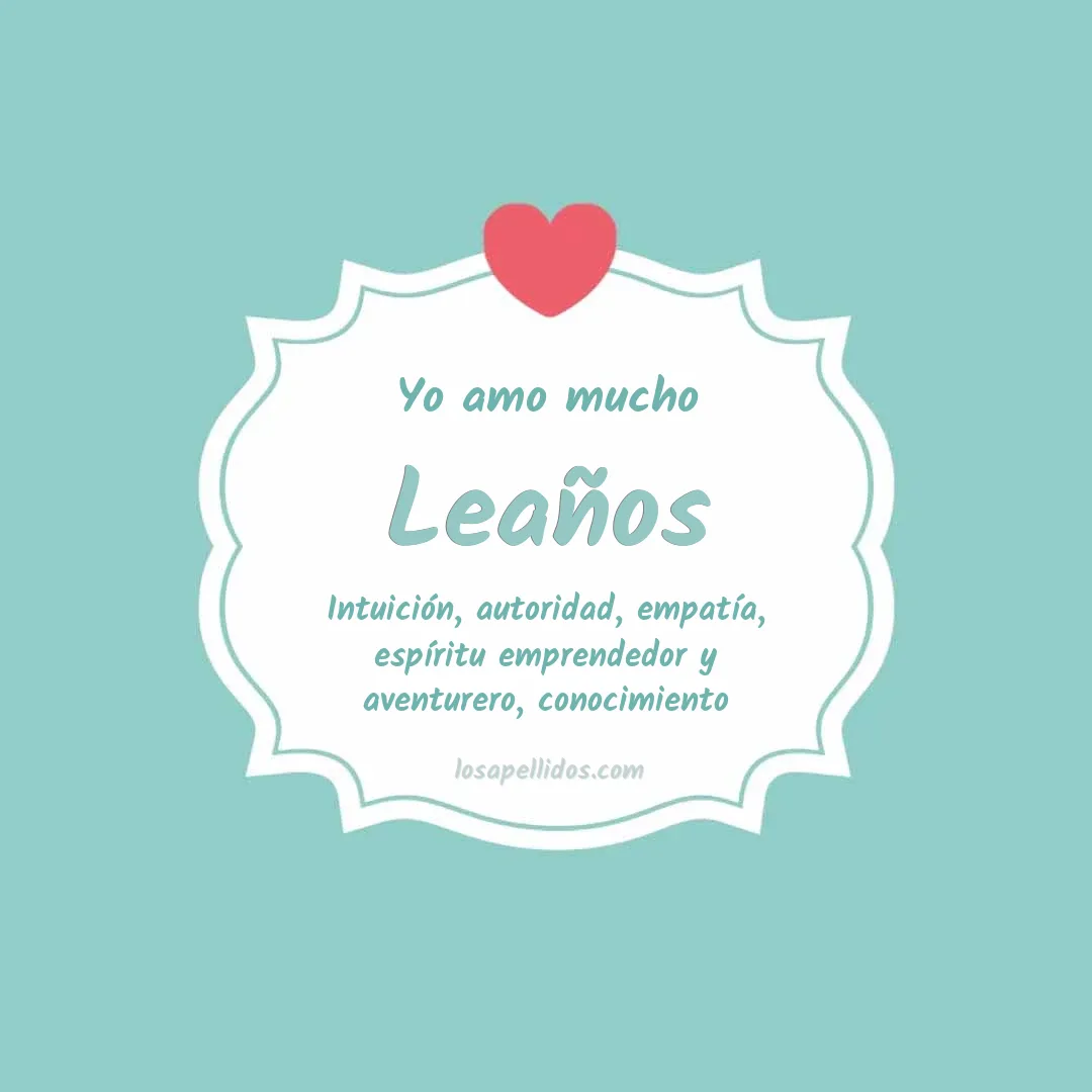 Yo amo mucho Leaños