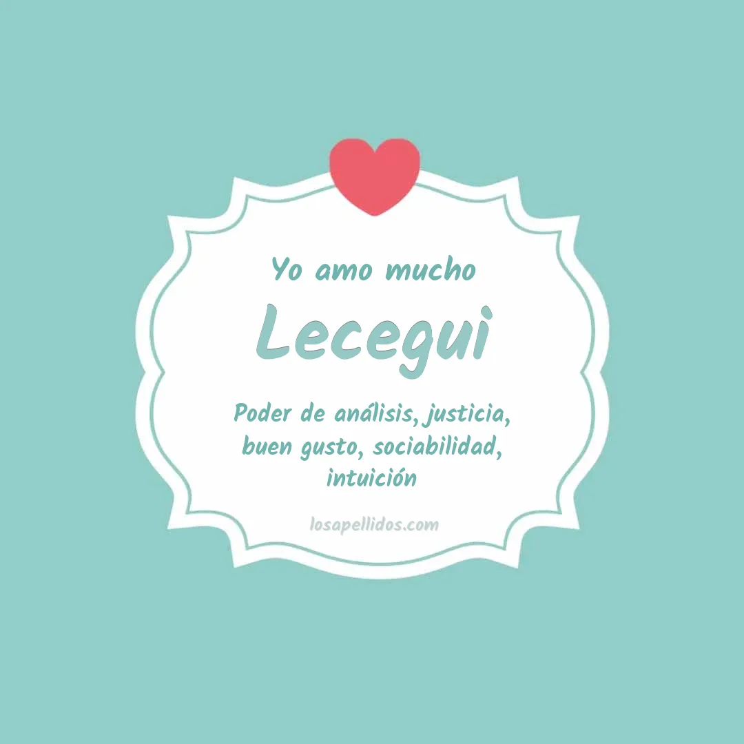 Yo amo mucho Lecegui