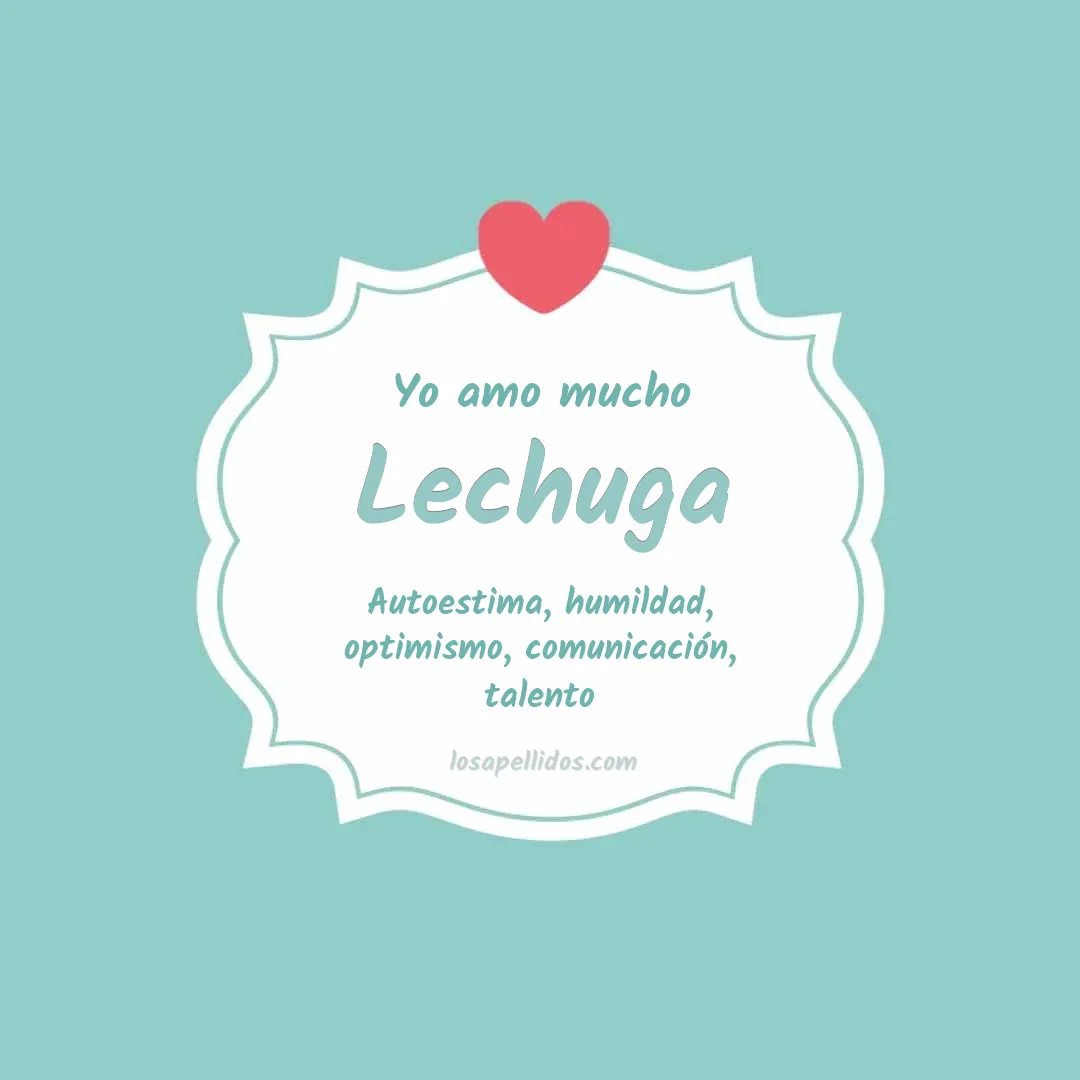 Yo amo mucho Lechuga