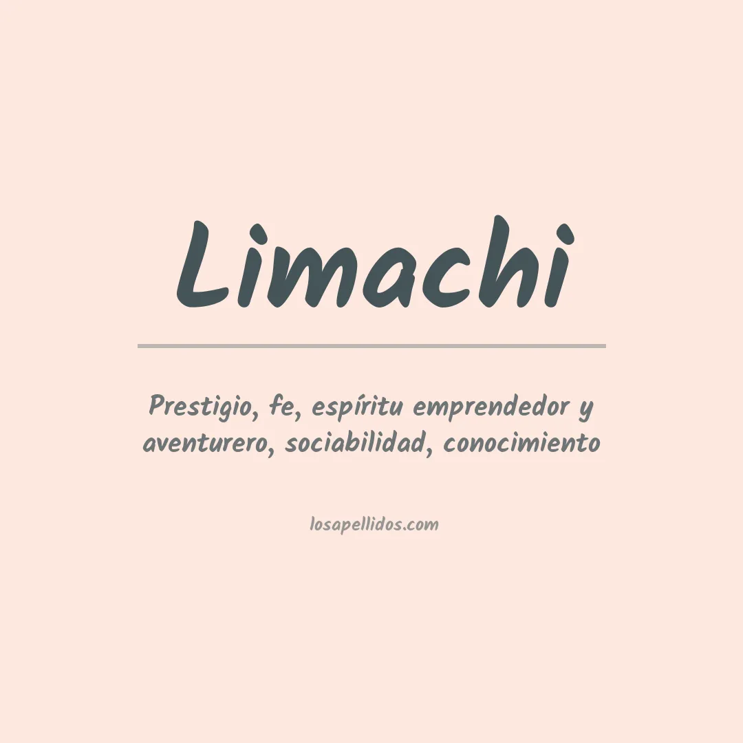 Significado del Apellido Limachi