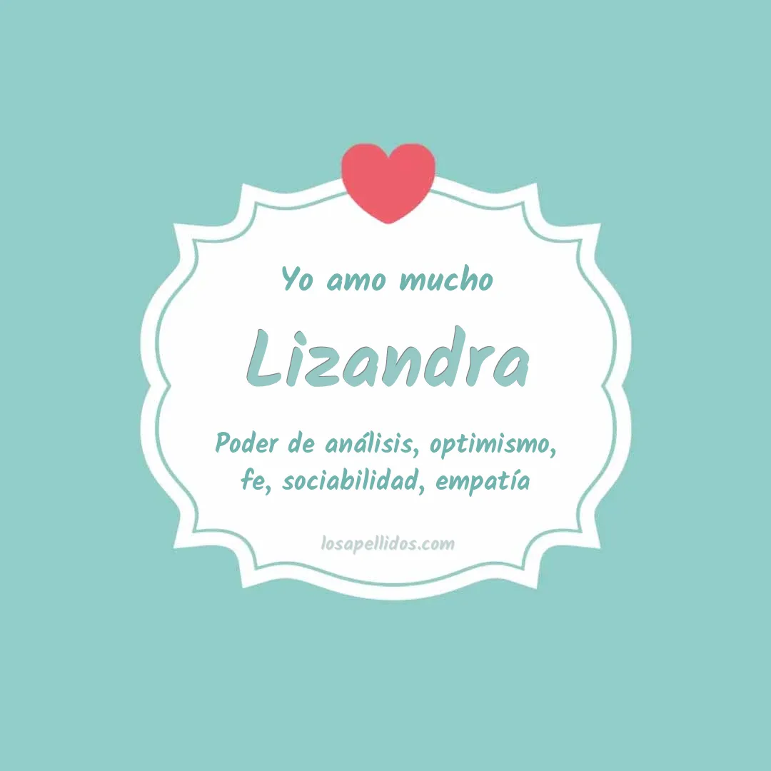 Yo amo mucho Lizandra