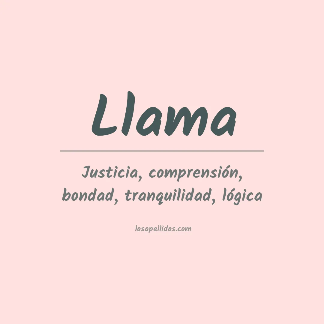 Significado del Apellido Llama