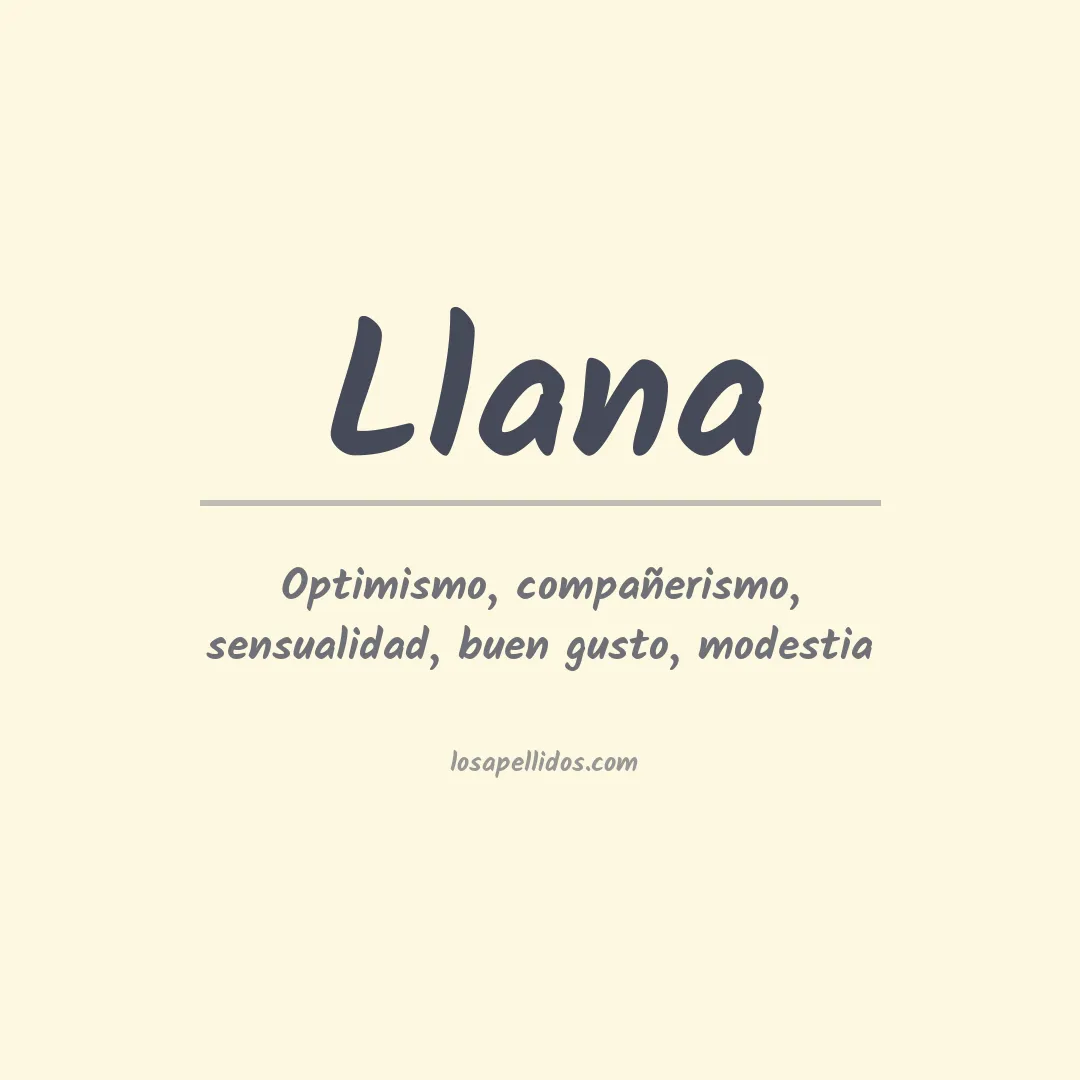 Significado del Apellido Llana