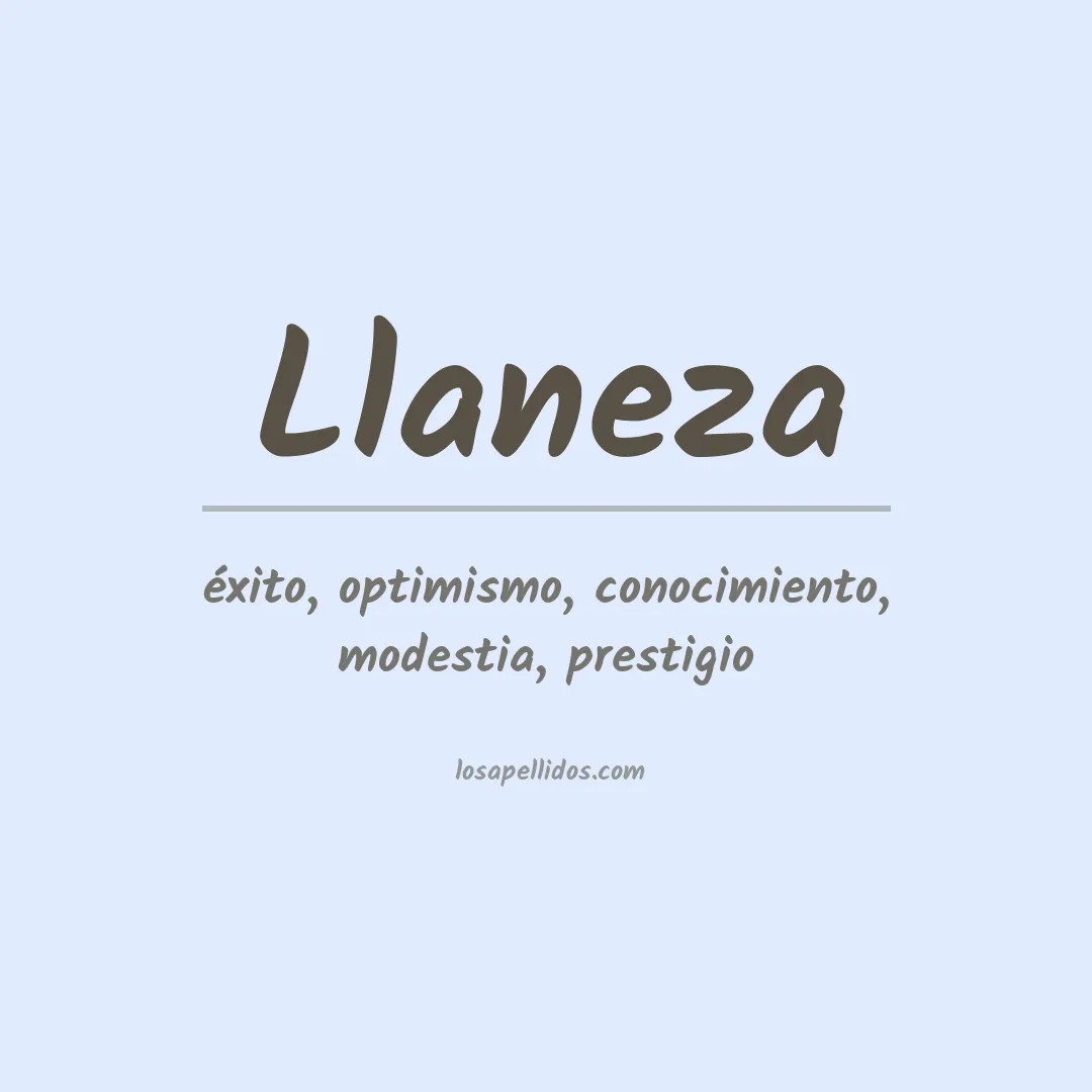 Significado del Apellido Llaneza