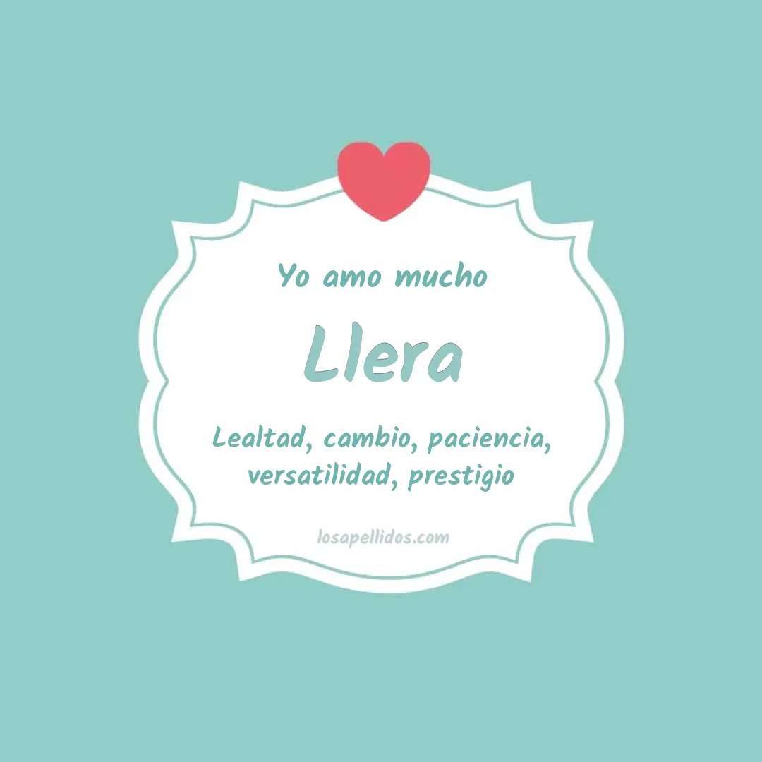 Yo amo mucho Llera