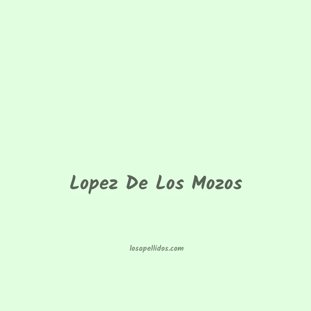 Lopez de los mozos en chino