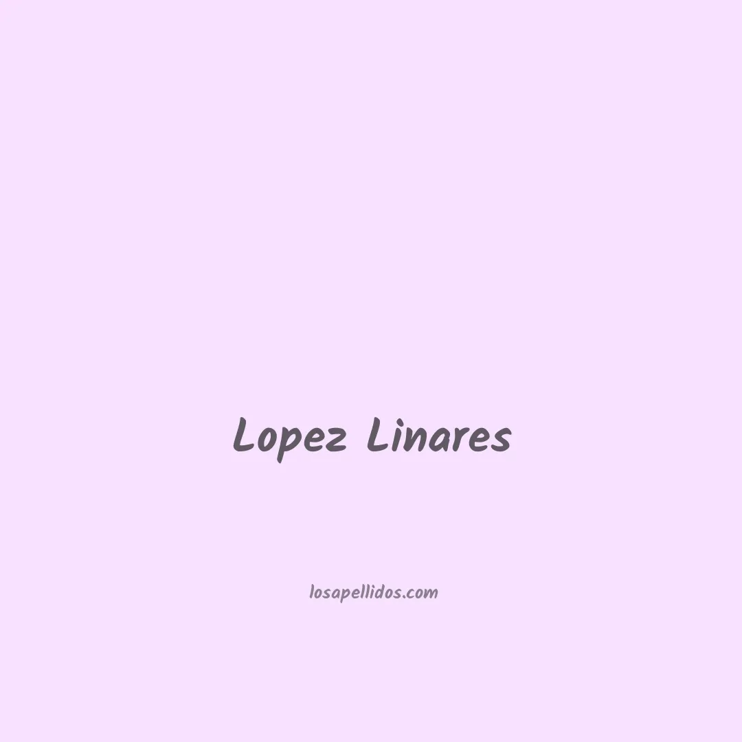 Lopez linares en chino