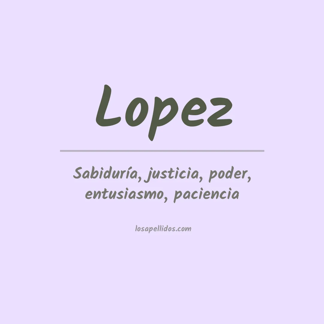 Apellido Lopez