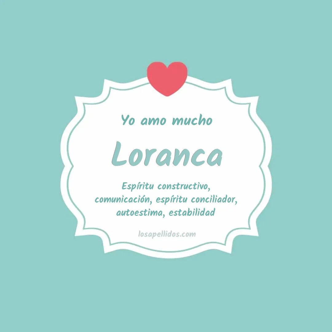 Yo amo mucho Loranca