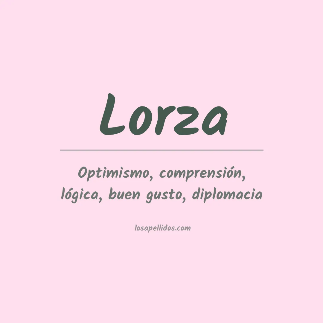 Significado del Apellido Lorza