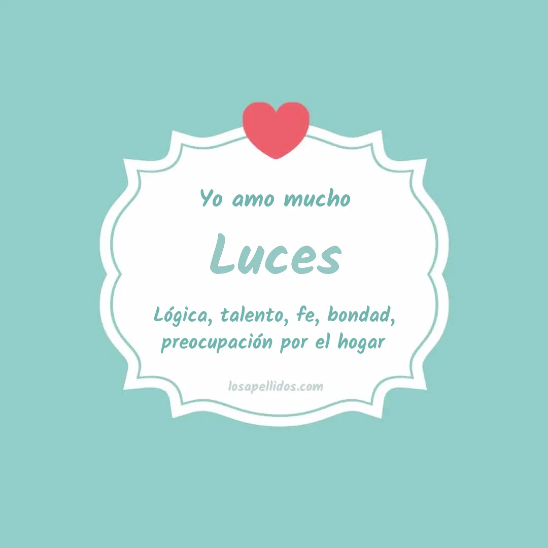 Yo amo mucho Luces