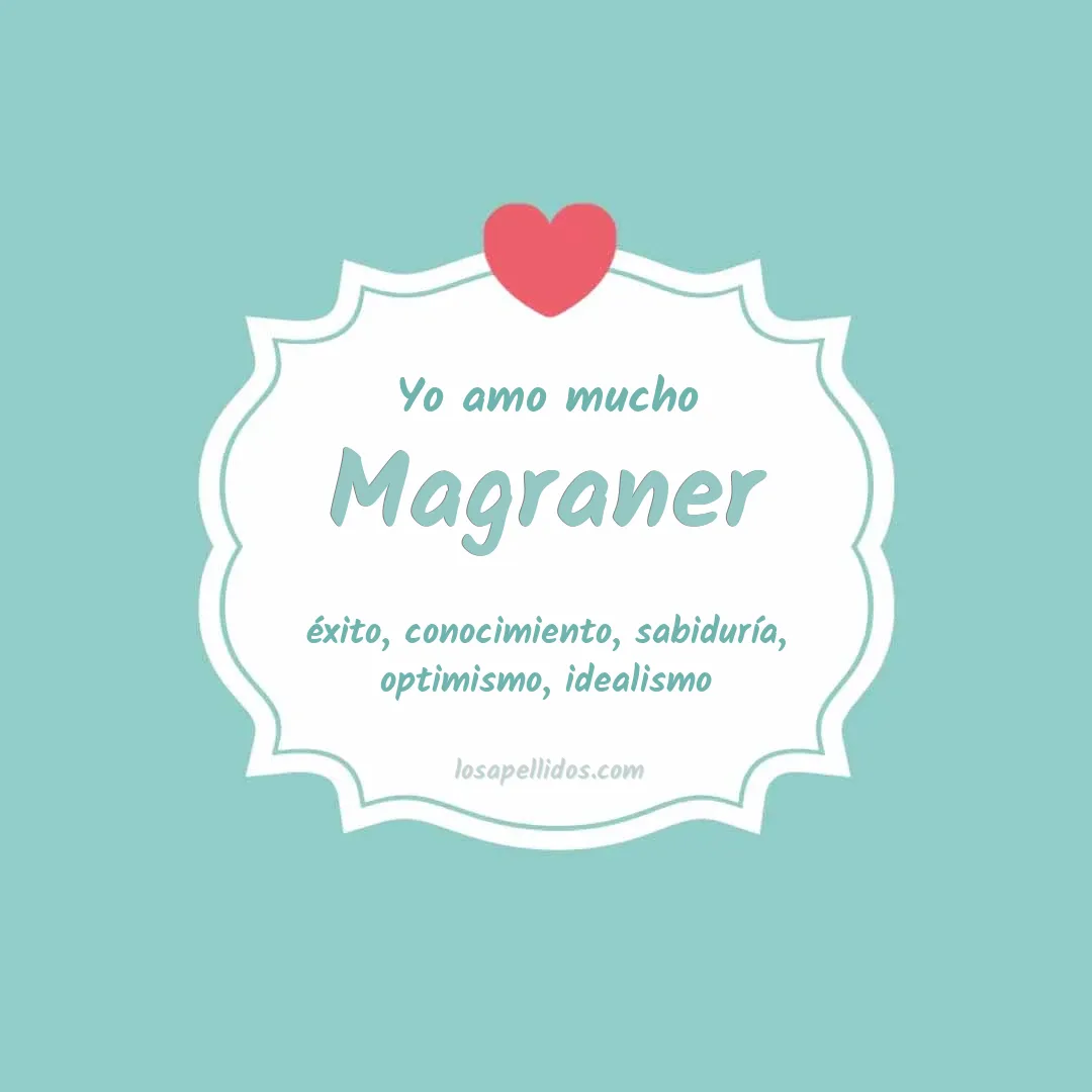 Yo amo mucho Magraner