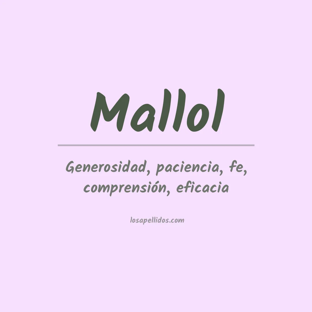 Significado del Apellido Mallol