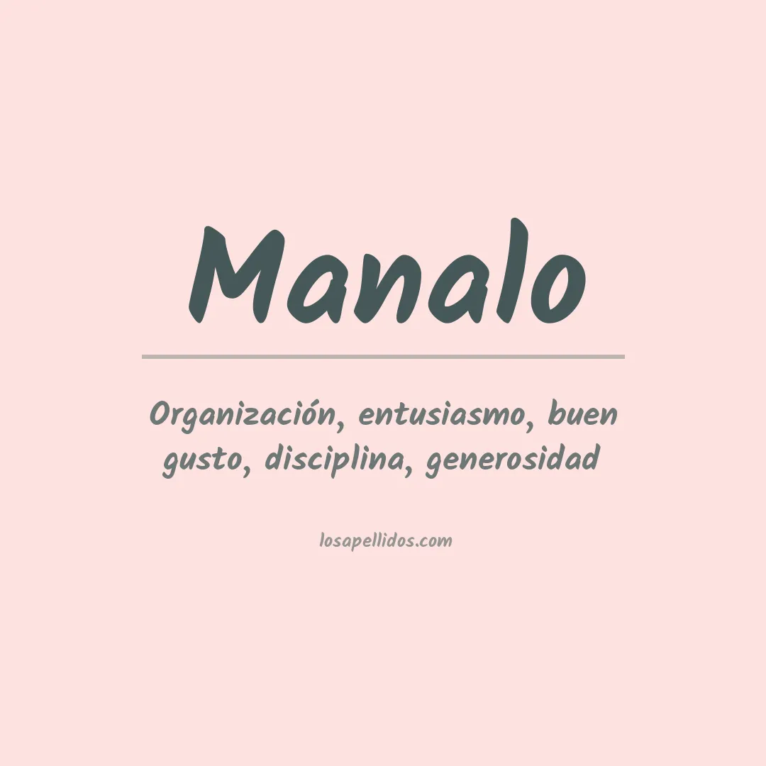 Significado del Apellido Manalo
