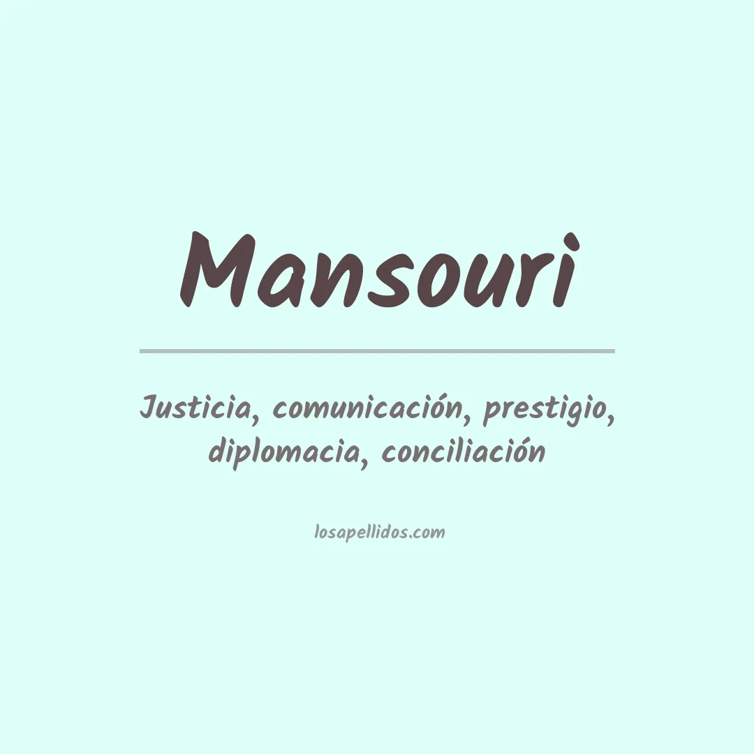Apellido Mansouri