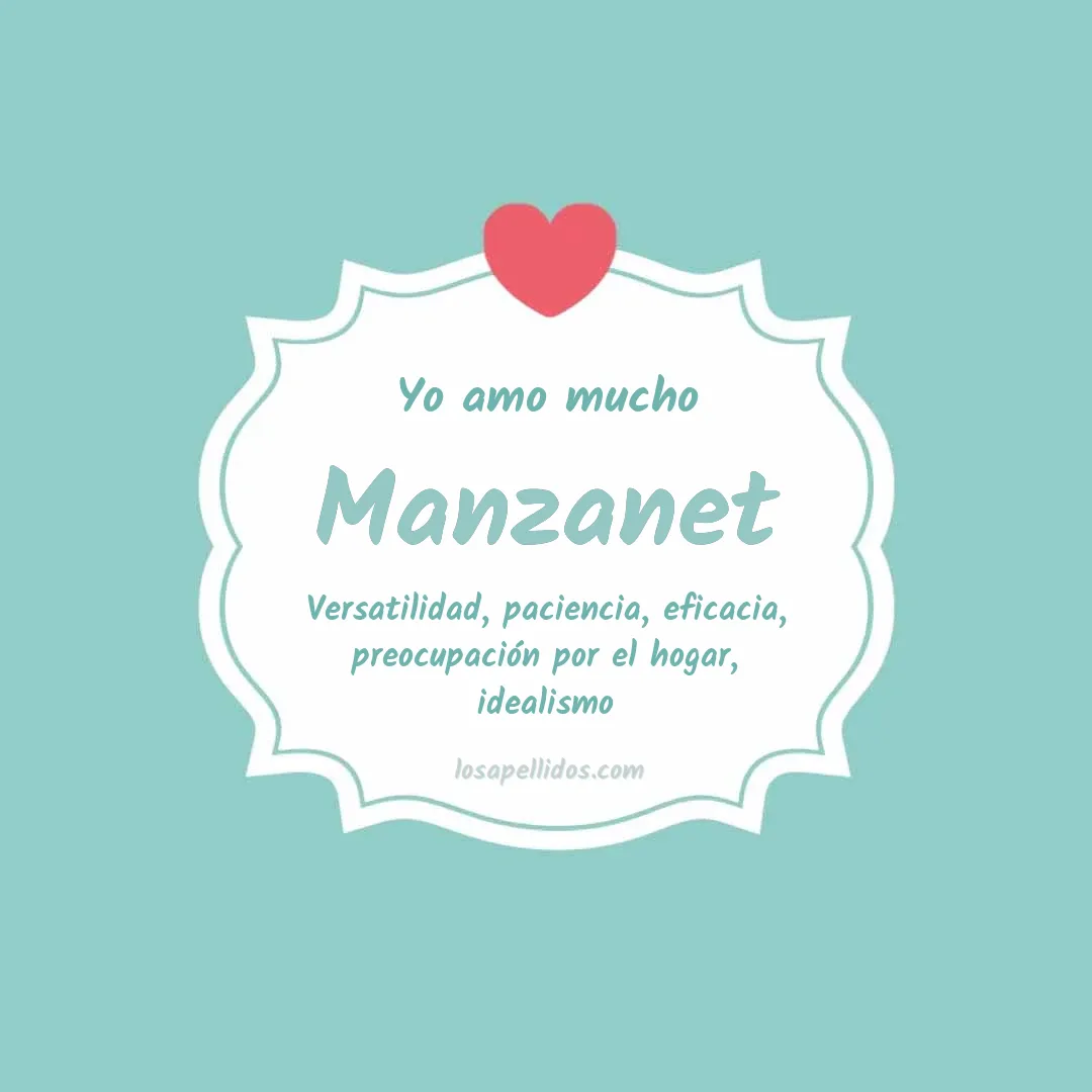 Yo amo mucho Manzanet