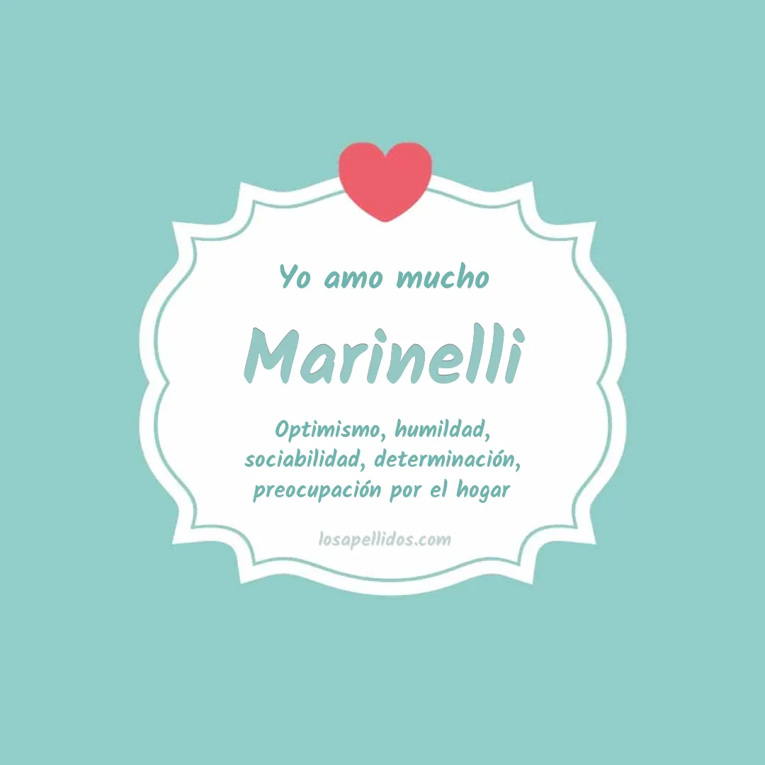 Yo amo mucho Marinelli