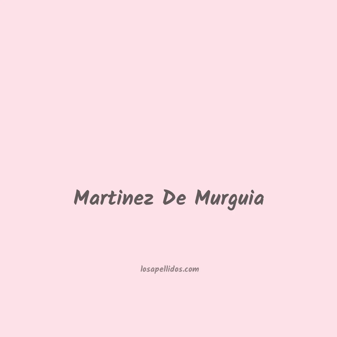 Martinez de murguia en chino