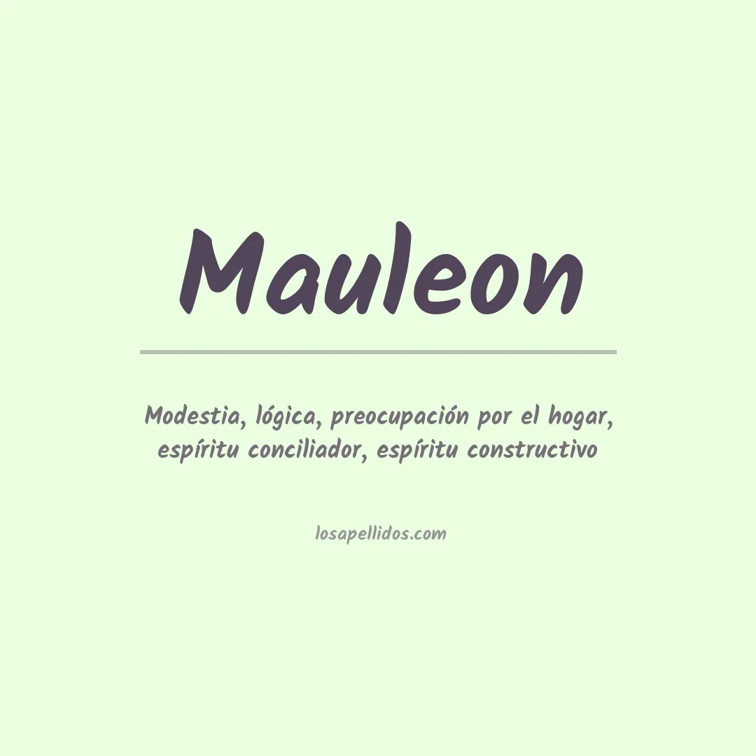 Significado del Apellido Mauleon