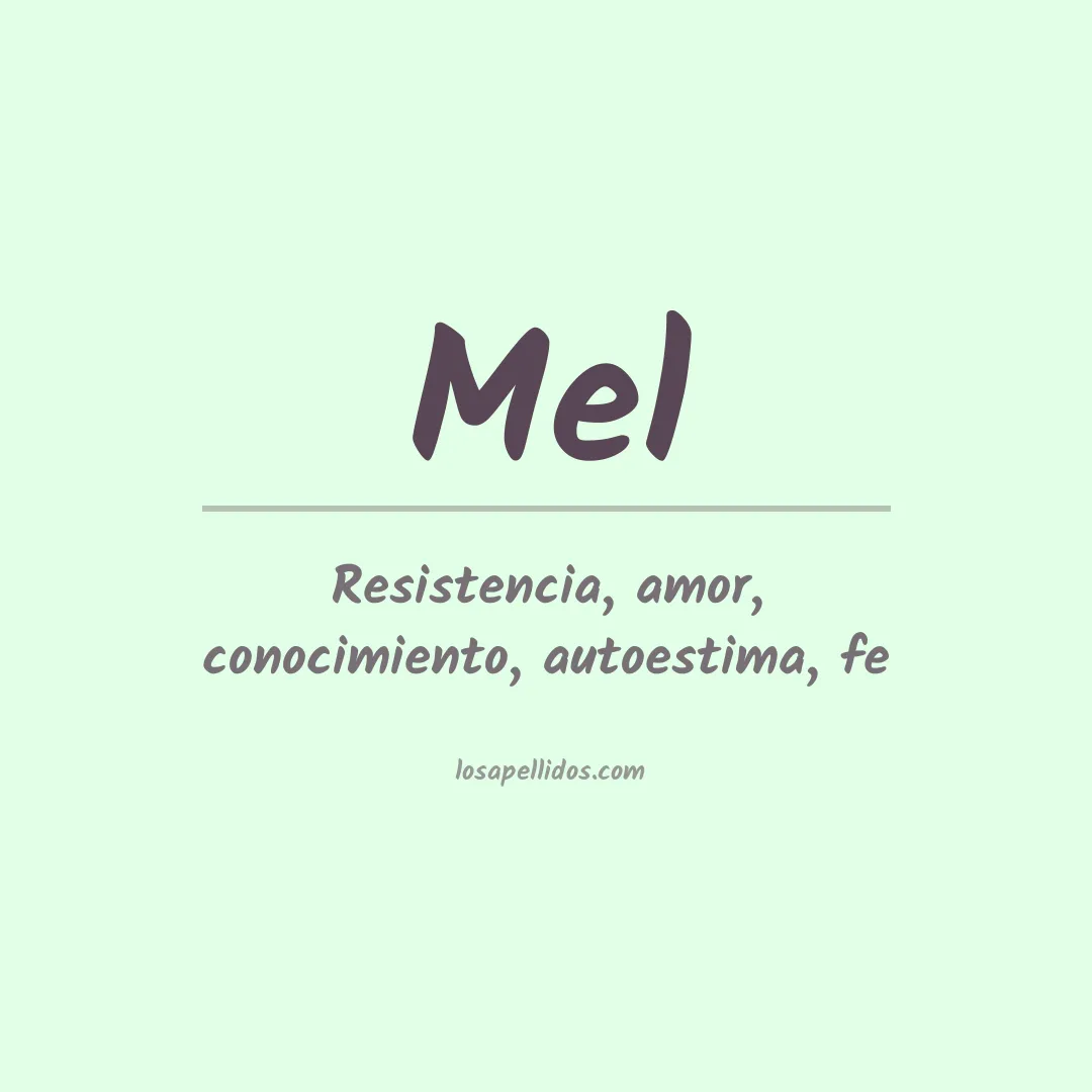 Significado del Apellido Mel