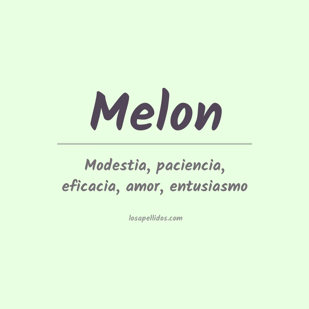 Significado del Apellido Melon
