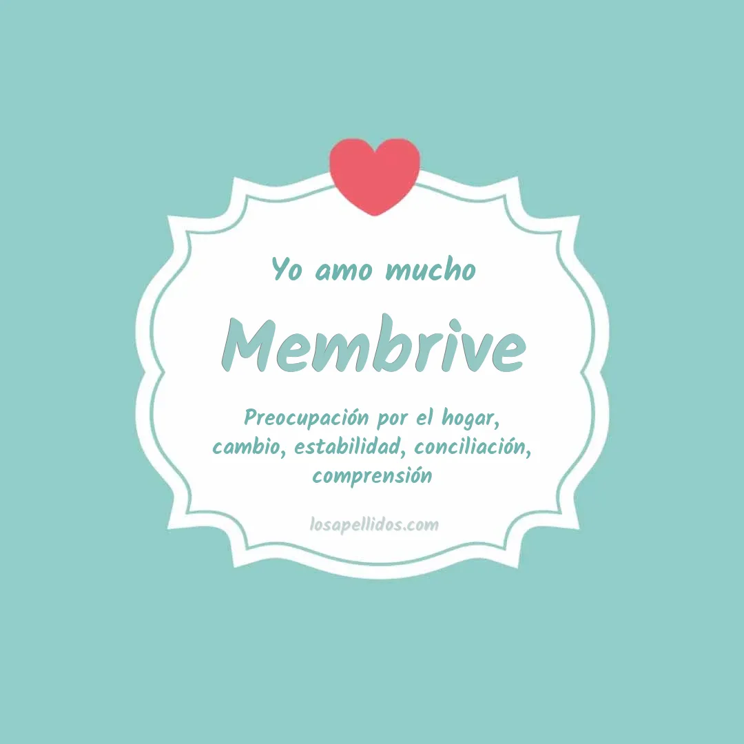 Yo amo mucho Membrive
