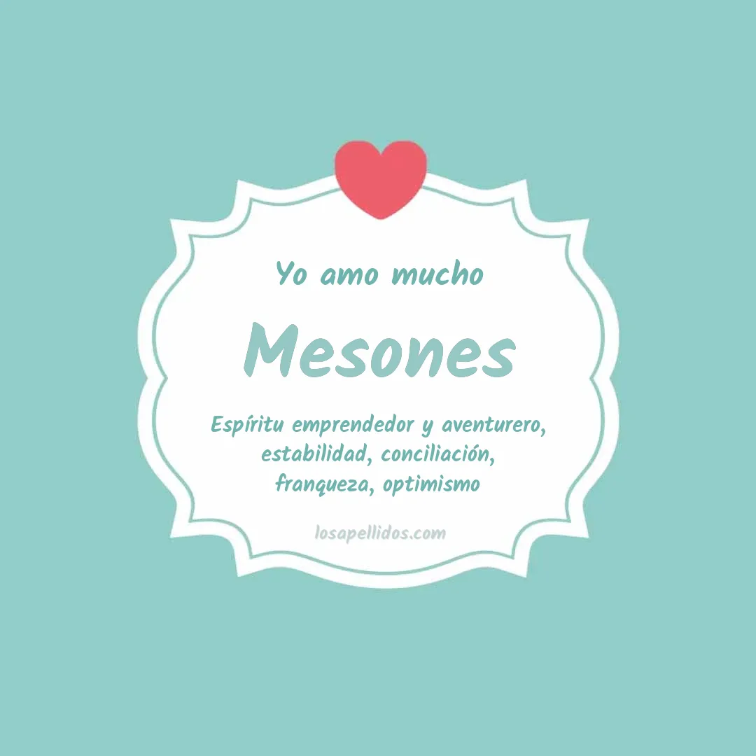 Yo amo mucho Mesones