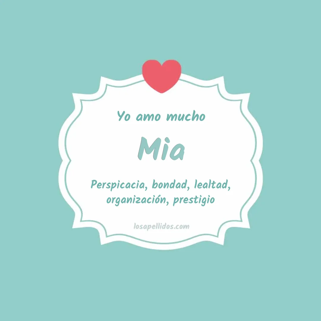 Yo amo mucho Mia