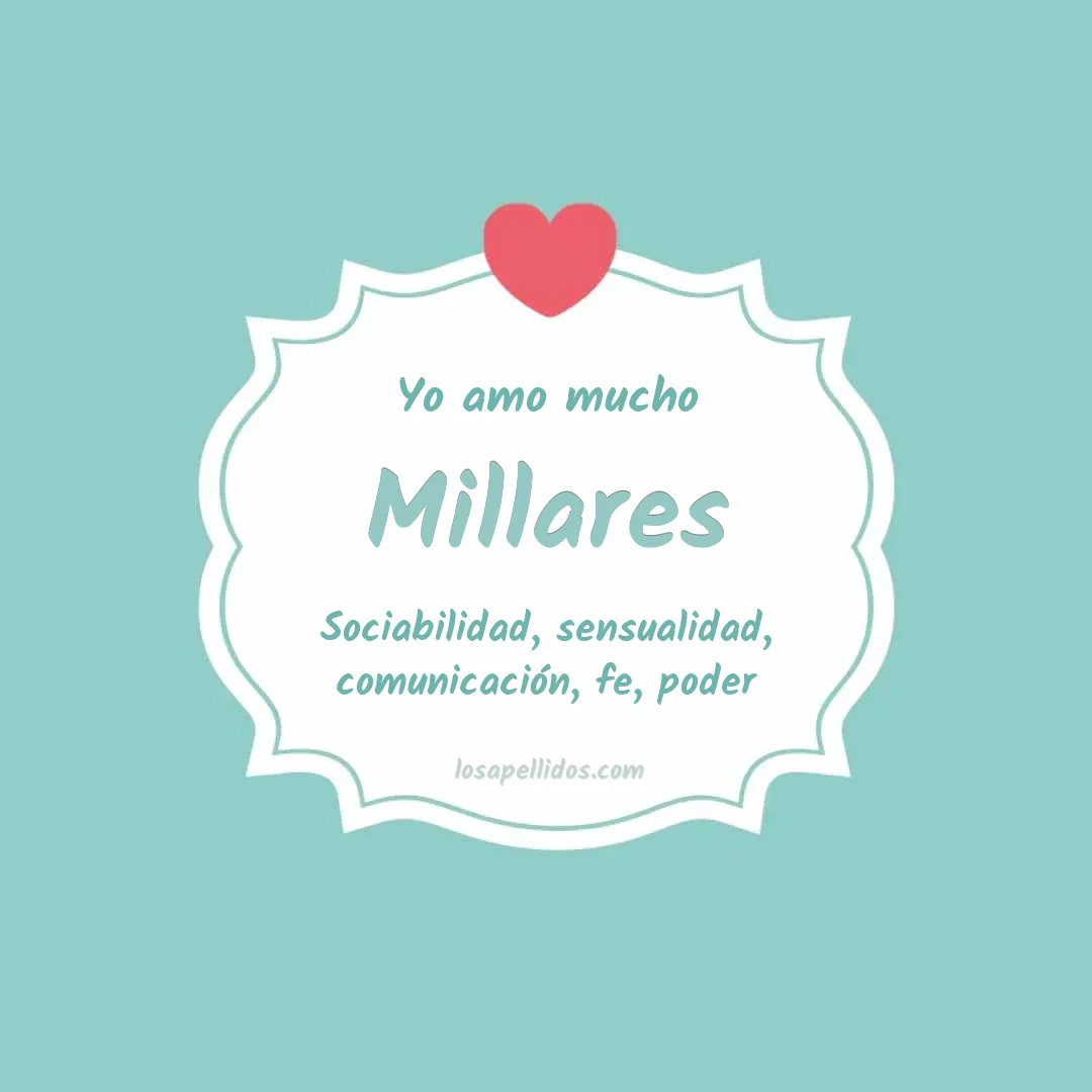 Yo amo mucho Millares