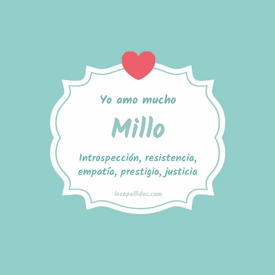 Yo amo mucho Millo