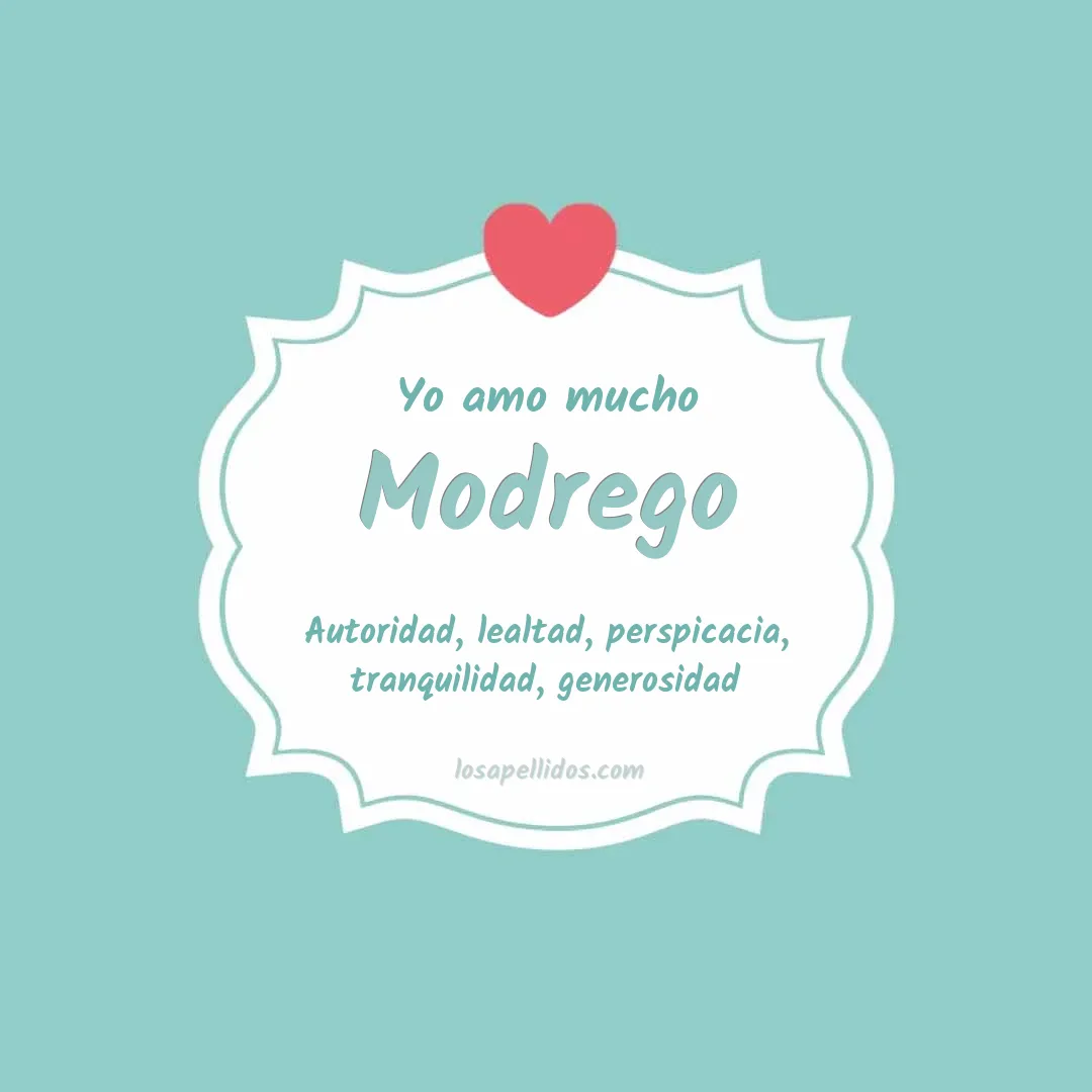 Yo amo mucho Modrego