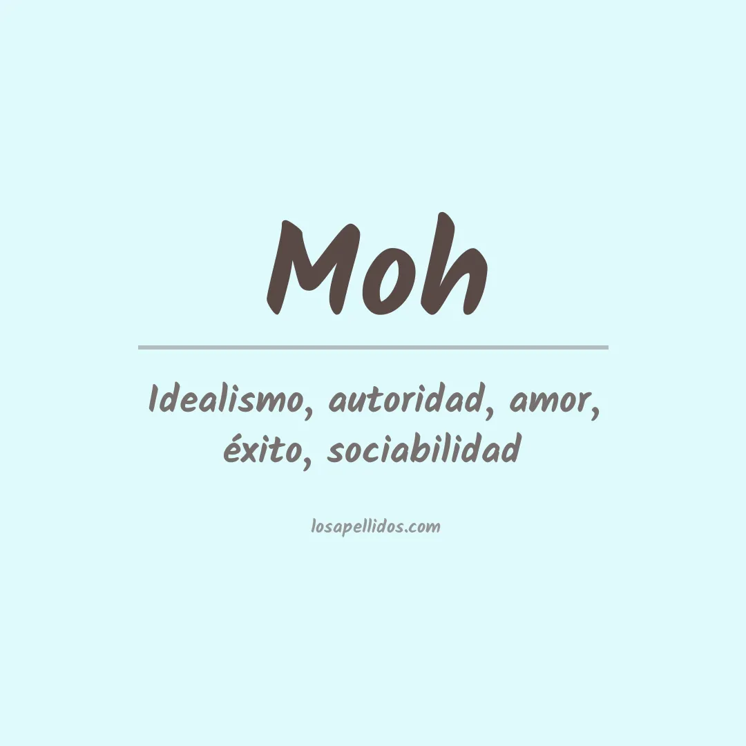 Significado del Apellido Moh