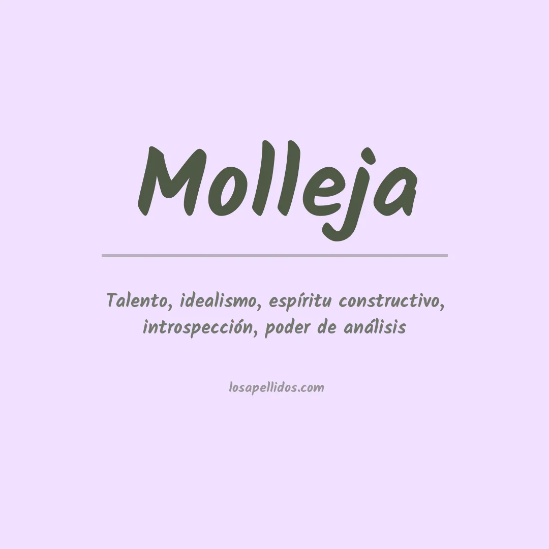 Significado del Apellido Molleja