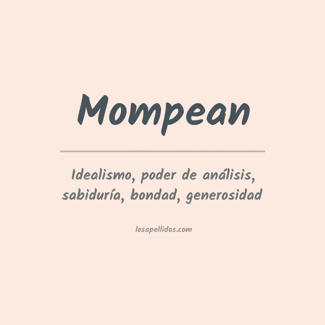 Significado del Apellido Mompean