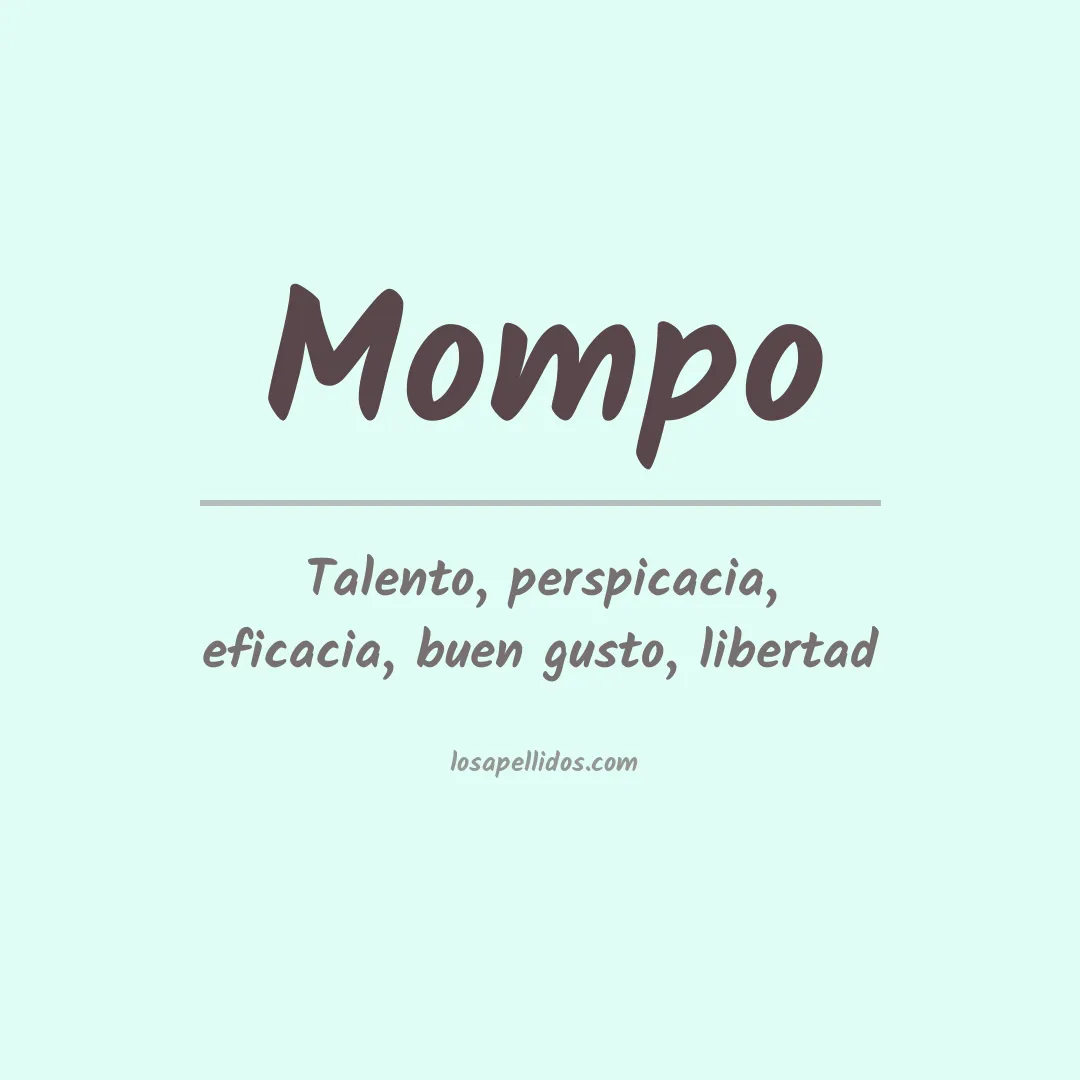 Significado del Apellido Mompo