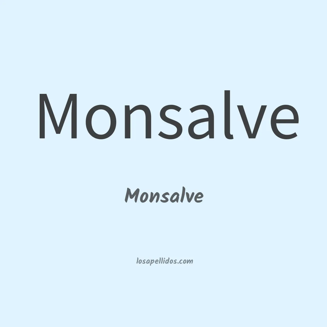 Monsalve en chino